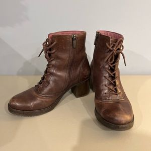 Distressed Brown Leather Dansko Boots